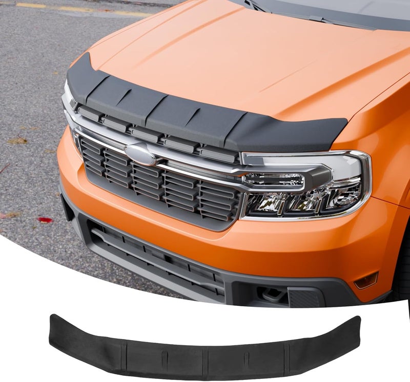 Maxzina TPE Hood Protector Compatible with 2022-2025 2026 Ford Maverick Hood Shield TPE Bug Deflector Bug Guard for 2024 Maverick Accessories - Image 1